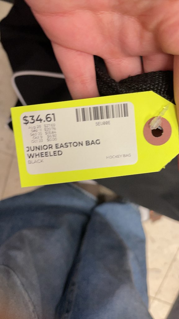 Easton Junior Wheeled Hockey Bag