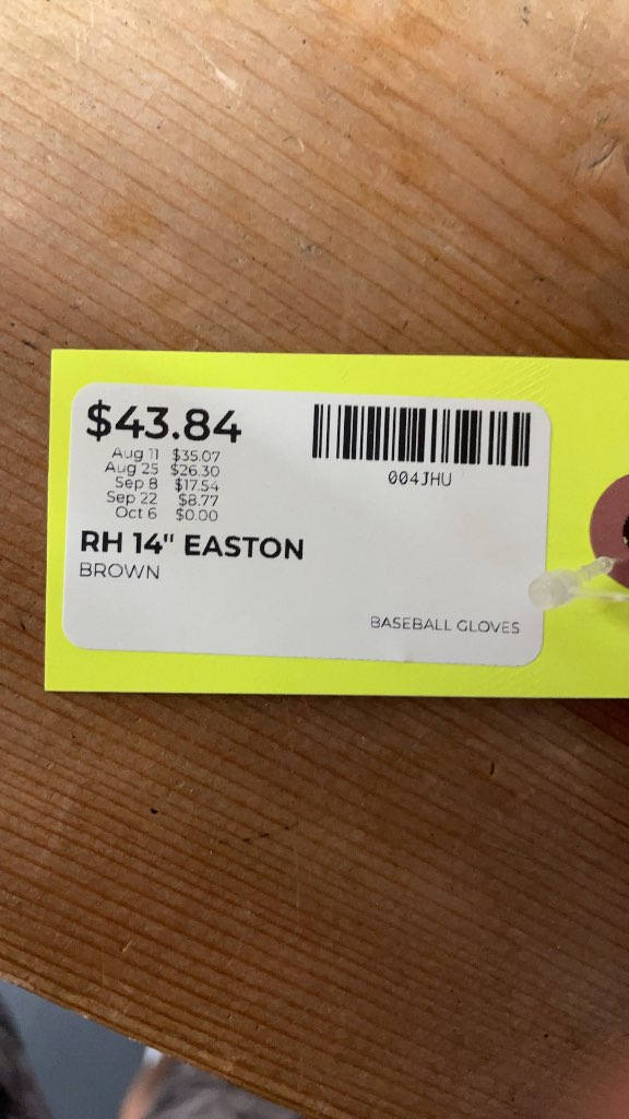 Easton NE 14 14" Baseball Glove - Right Hand Throw