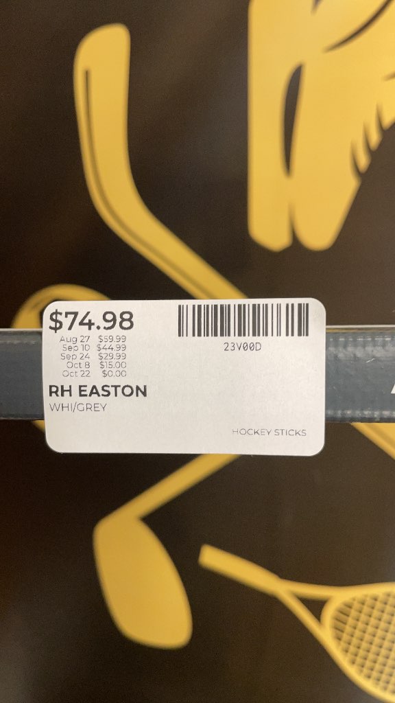 Easton Right-Handed Hockey Stick