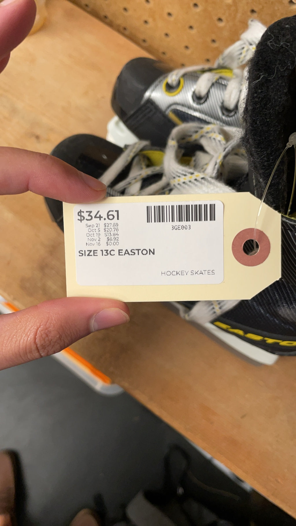 Easton RS Size Y13D Youth Hockey Skates