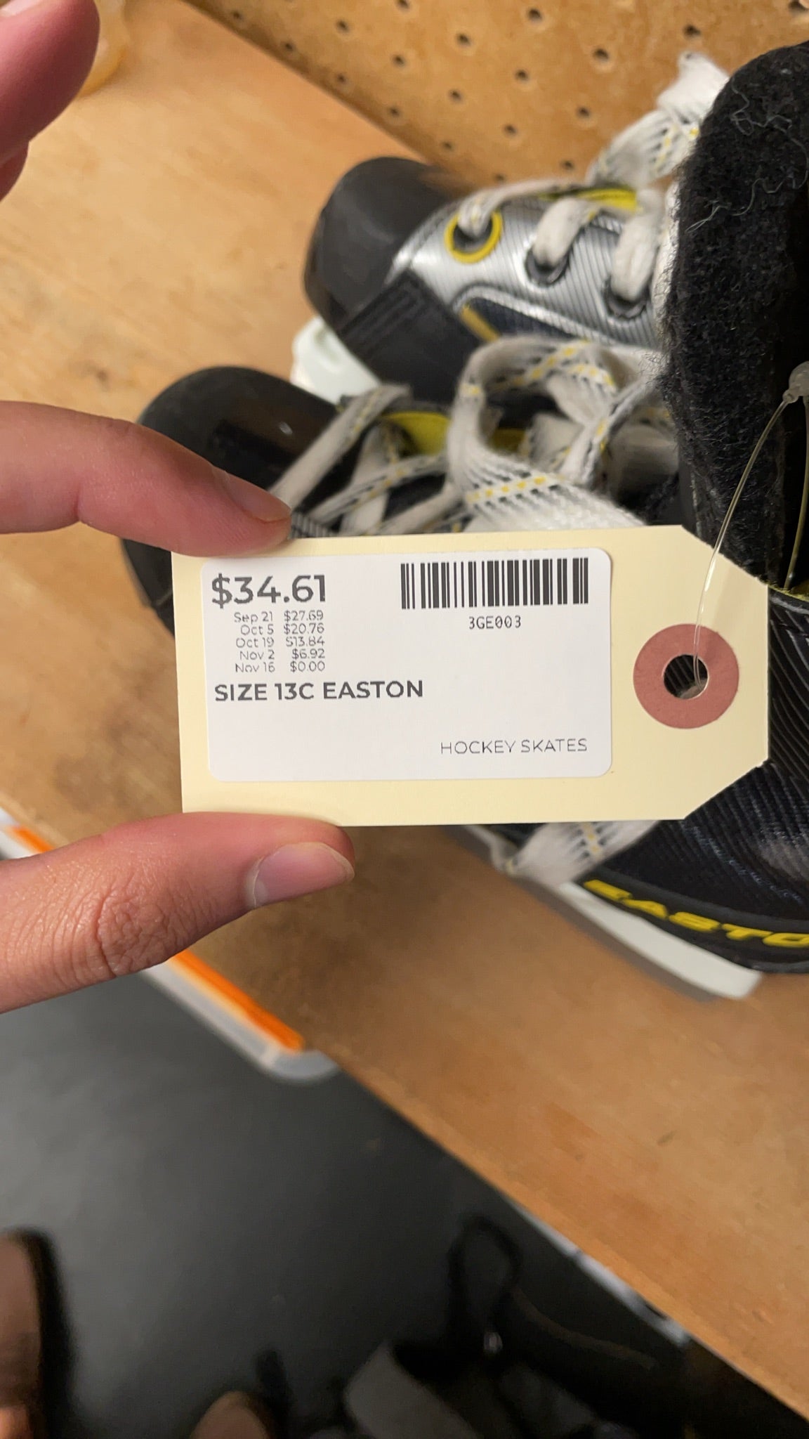 Easton RS Size Y13D Youth Hockey Skates
