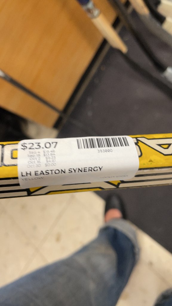 Easton Synergy Grip LH Hockey Stick - 110 Flex