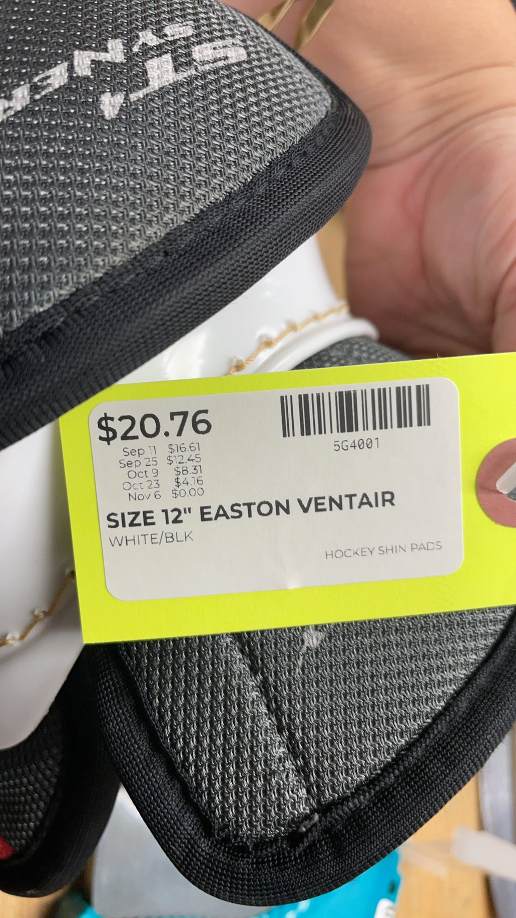 Easton Synergy Ventair 12" Hockey Shin Pads