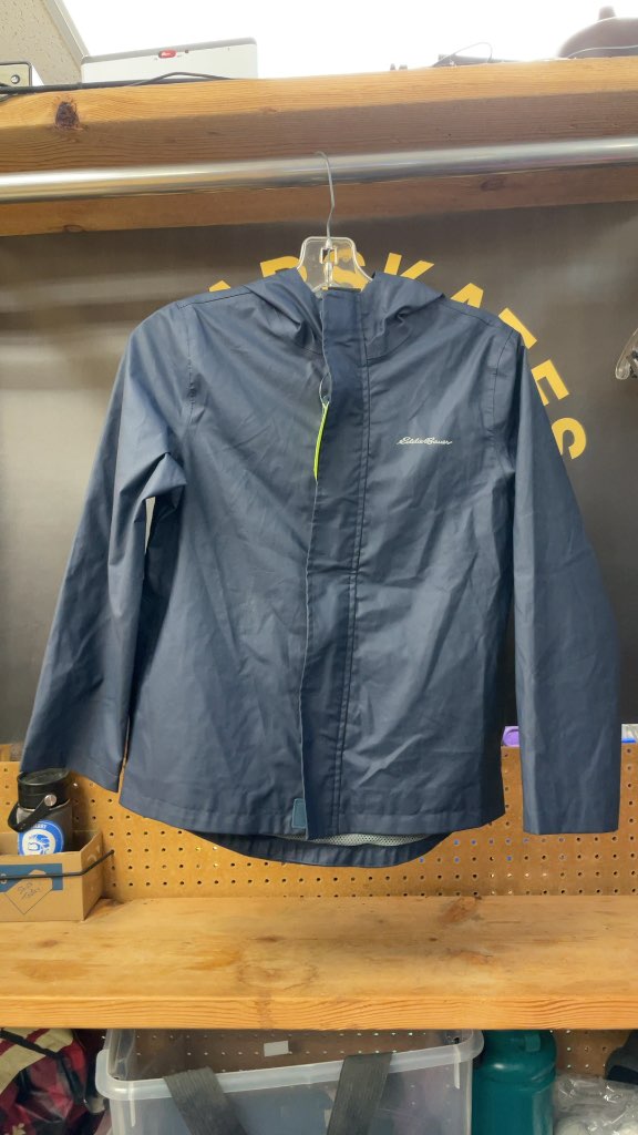 Eddie Bauer Junior Rain Jacket - Navy - Size 10/12