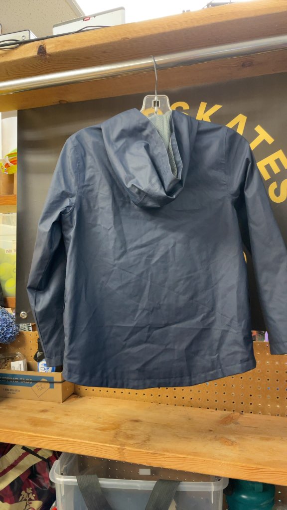 Eddie Bauer Junior Rain Jacket - Navy - Size 10/12