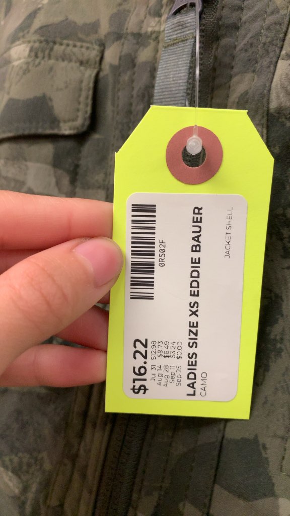 Eddie Bauer Travex Ladies Camo Jacket Shell - Size XS