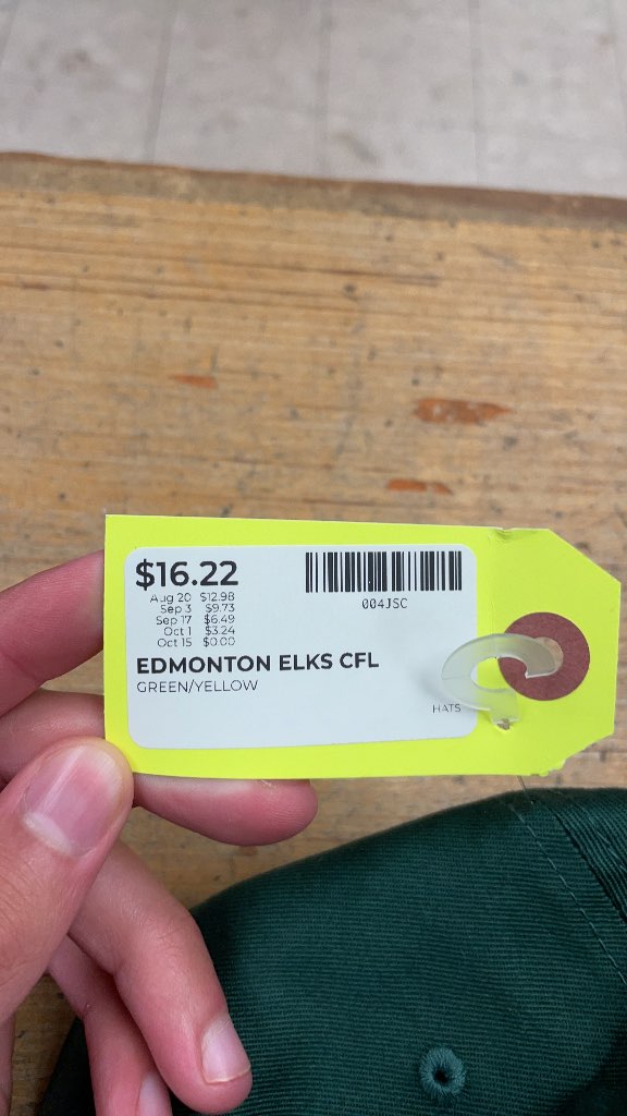 Edmonton Elks CFL Hat