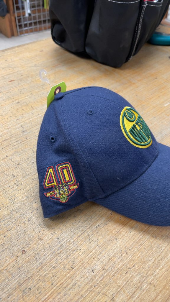 Edmonton Oilers 40th Anniversary Blue Snapback Hat