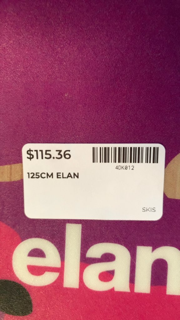 Elan Twist Pro Skis 125cm with EL 7.5 Bindings