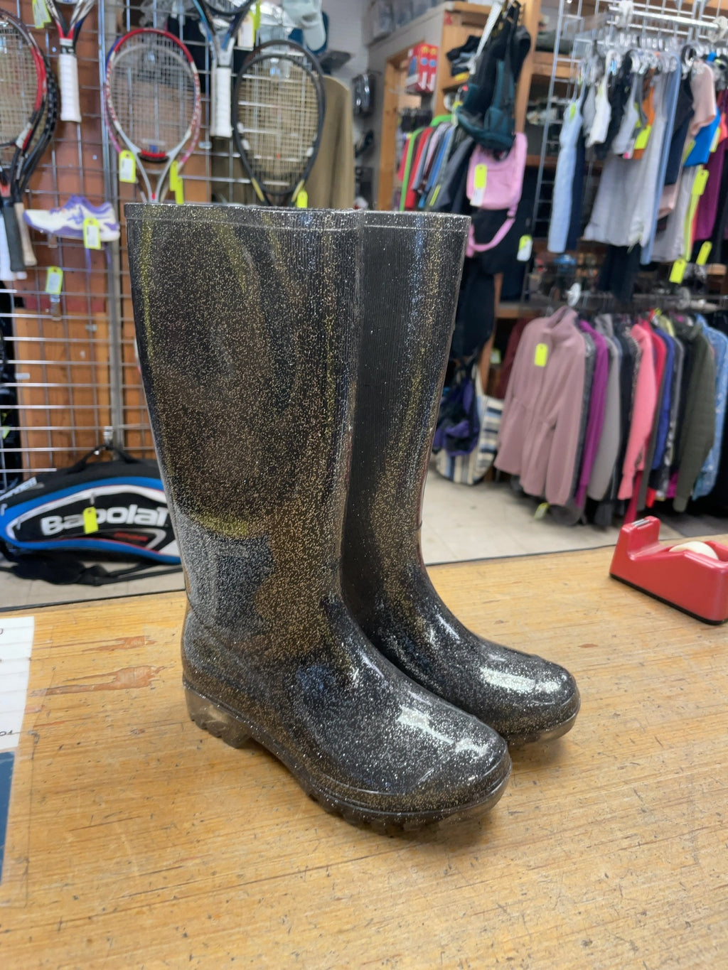 Elements Glitter Rain Boots Size 2