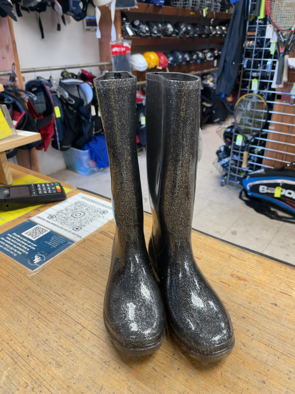 Elements Glitter Rain Boots Size 2