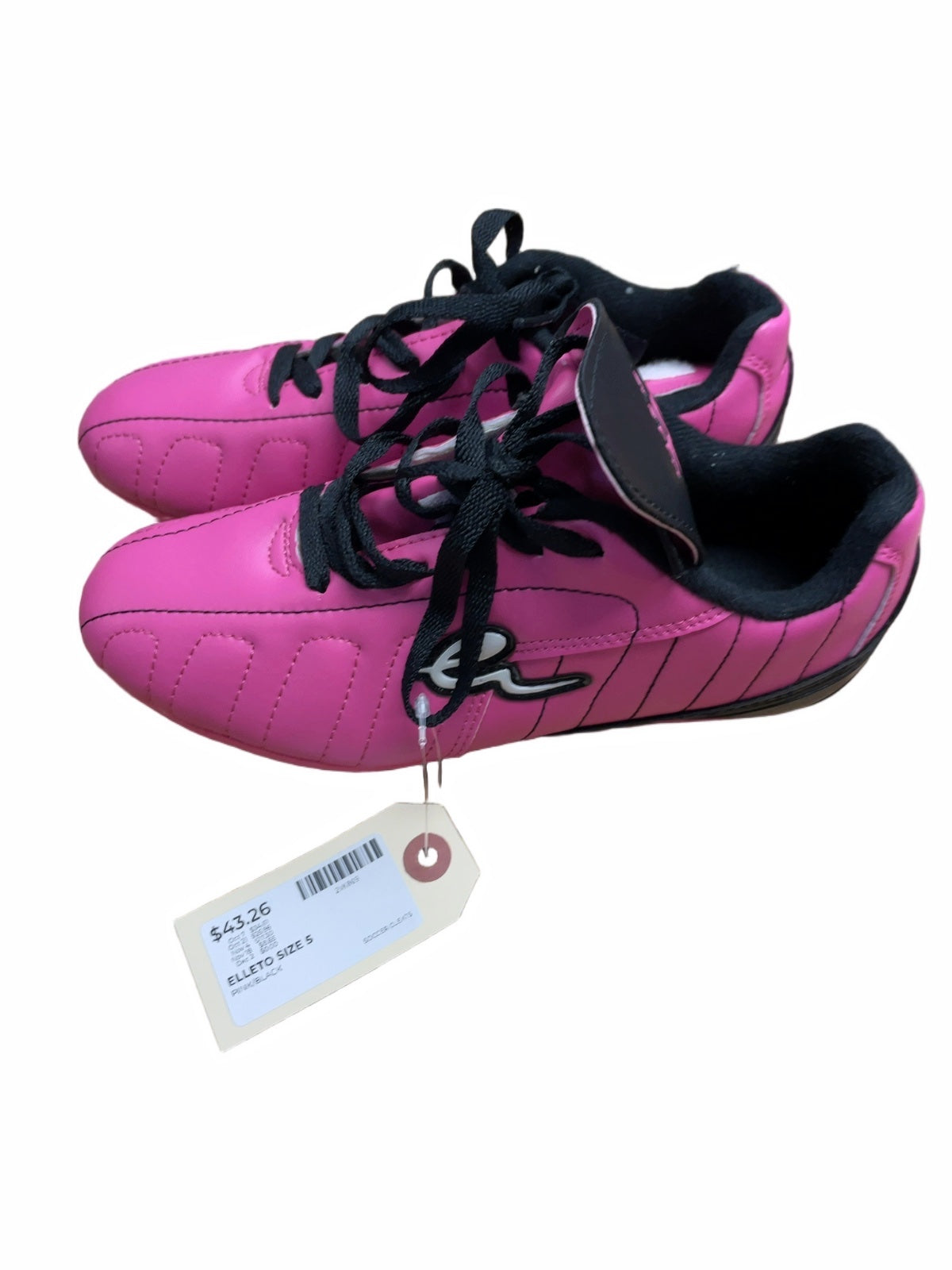 Eletto Soccer Cleats Size 5 Pink/Black