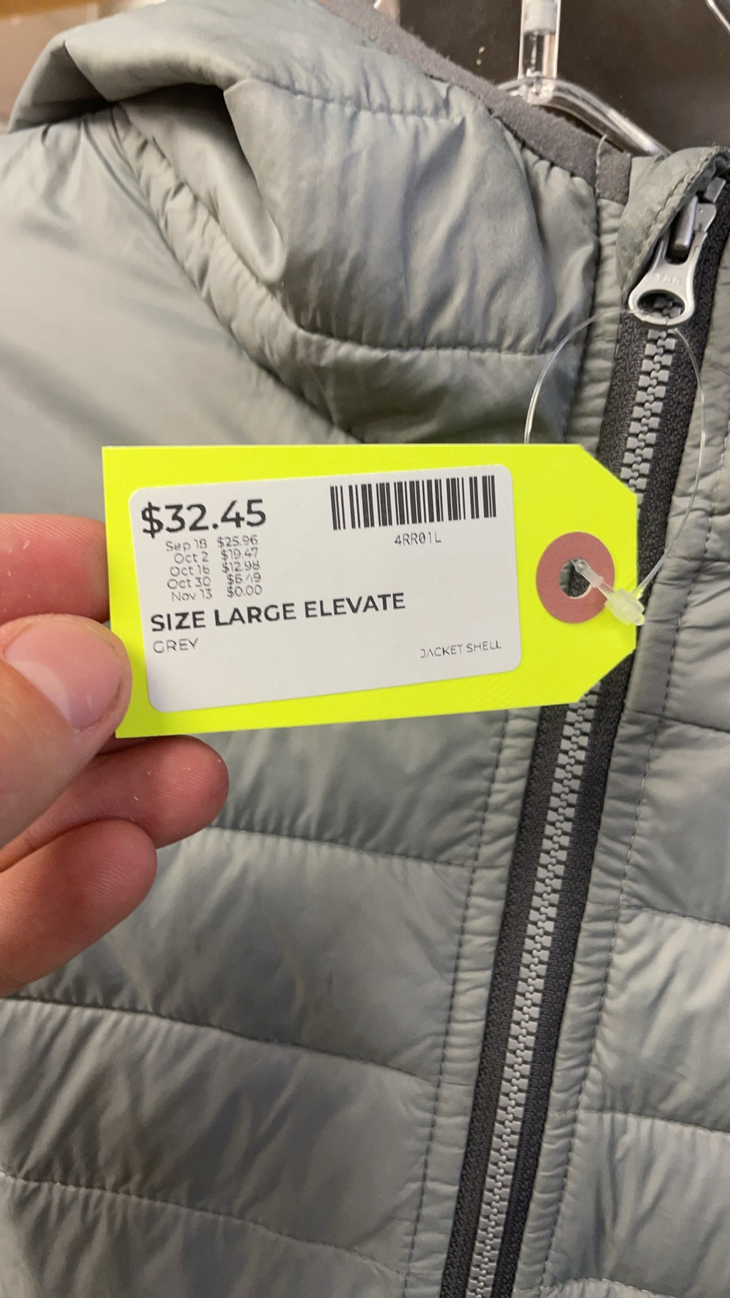 Elevate OHSO Brewery Lightweight Puffer Jacket Size Large