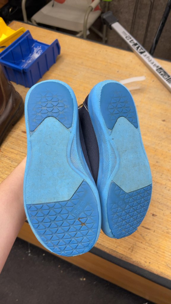 Essi Kids Blue Knit Slip-On Boots - Size 1