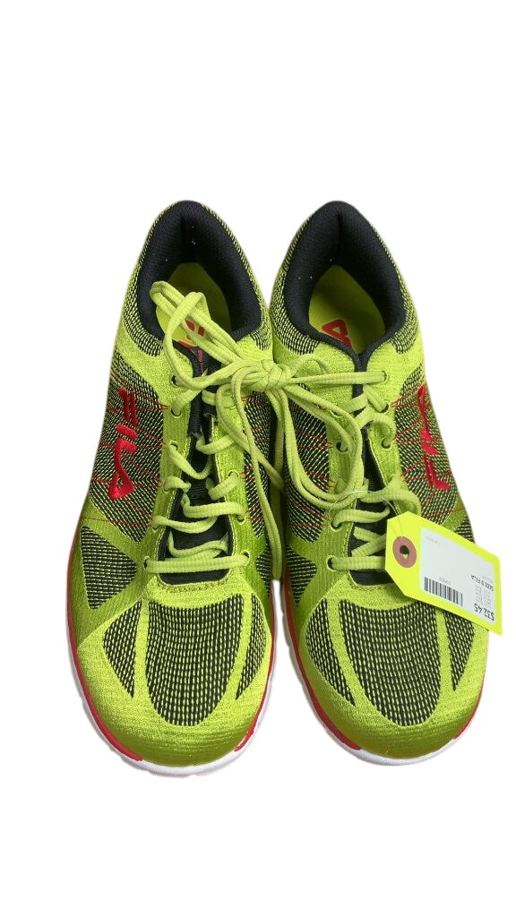 Fila Size 9 Yellow Running Shoes