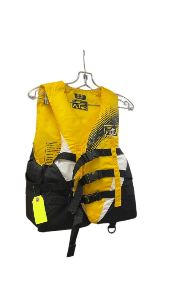 Fluid Life Jacket Size Small Yellow