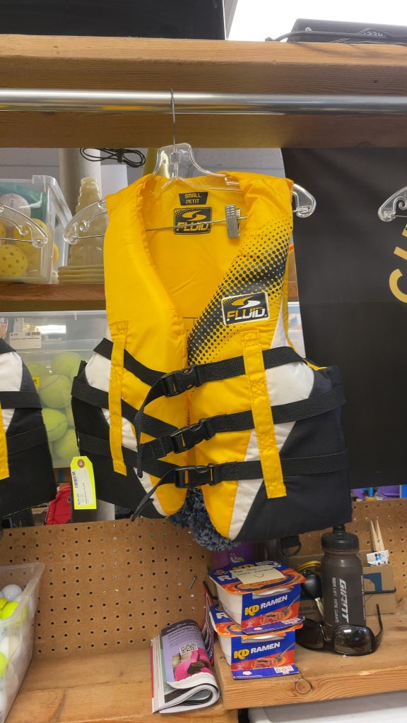 Fluid Small Life Jacket Yellow