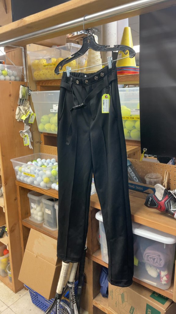 Force Adult XS Hockey Long Pants - Black