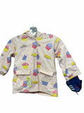 Foxfire Rain Jacket Size 4 Pink Cupcake Print