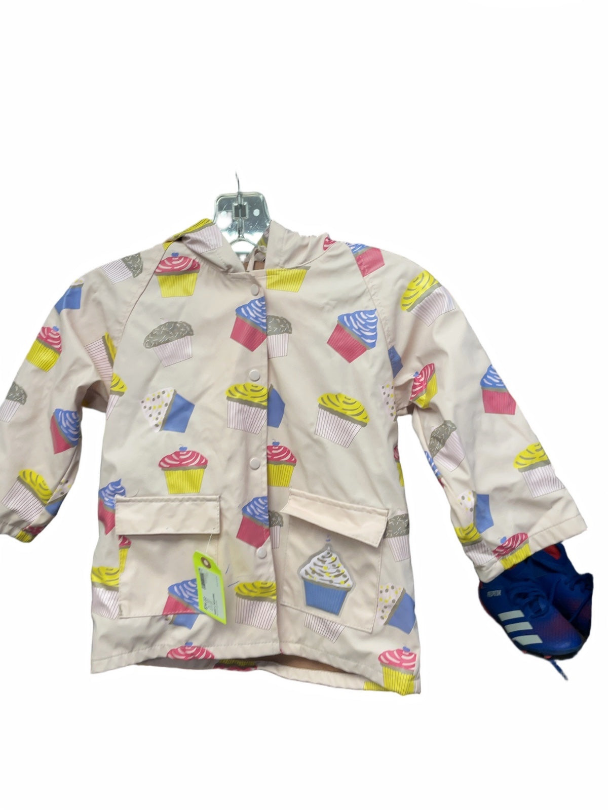 Foxfire Rain Jacket Size 4 Pink Cupcake Print