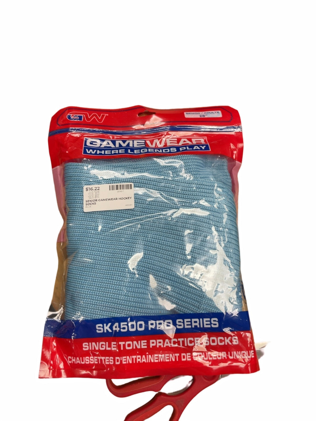 Gamewear SK4500 Pro Series Senior 28" Practice Hockey Socks Blue