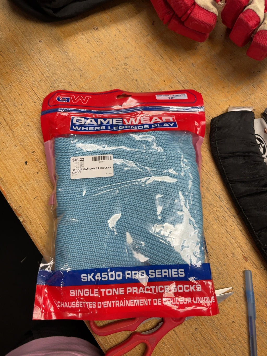 Gamewear SK4500 Pro Series Senior 28" Practice Hockey Socks Blue
