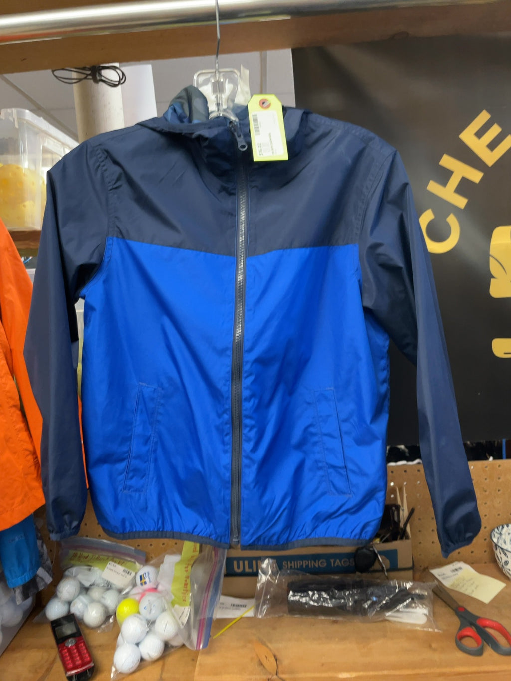 Gap Kids Junior 8/9 Blue Hooded Jacket Shell
