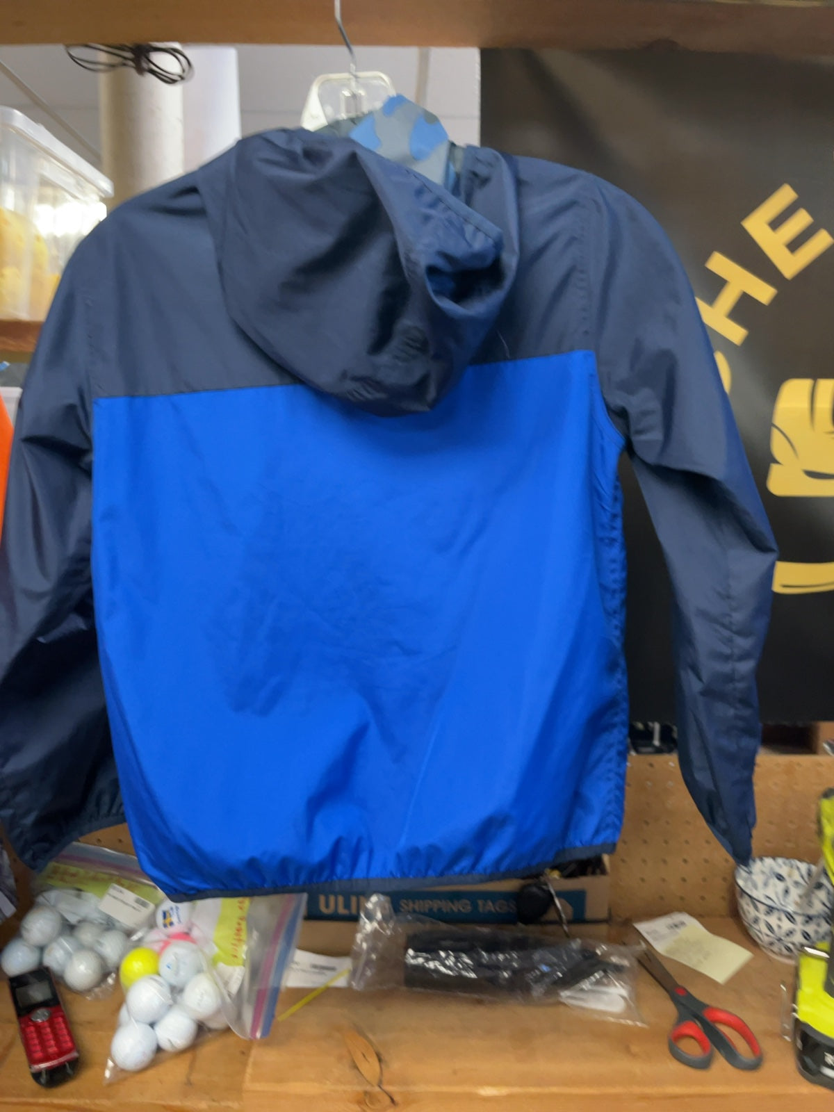 Gap Kids Junior 8/9 Blue Hooded Jacket Shell