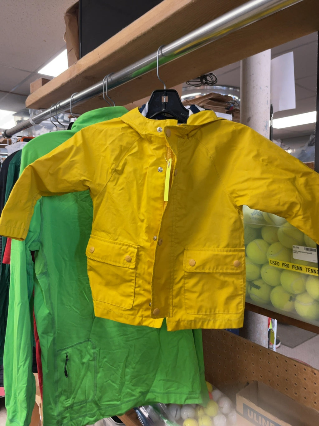 Gap Rain Jacket Size 3 Yellow Hooded
