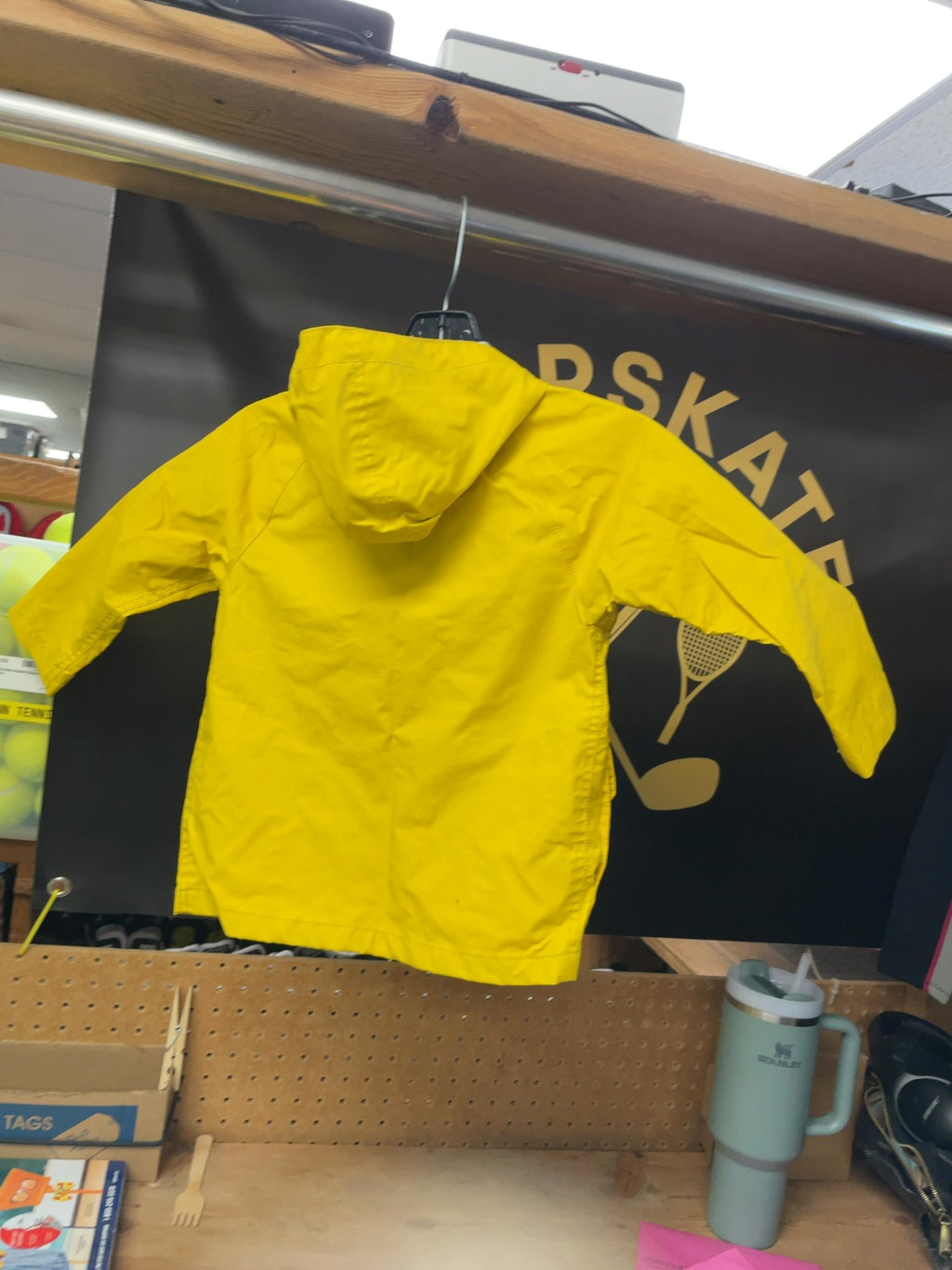 Gap Rain Jacket Size 3 Yellow Hooded