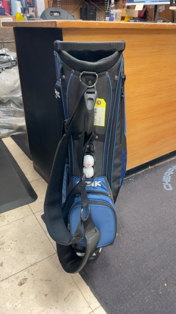GDR Golfzon Driving Range Golf Bag - Grey/Blue