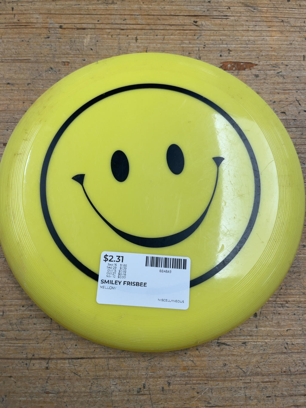 Generic Smiley Face Frisbee Yellow