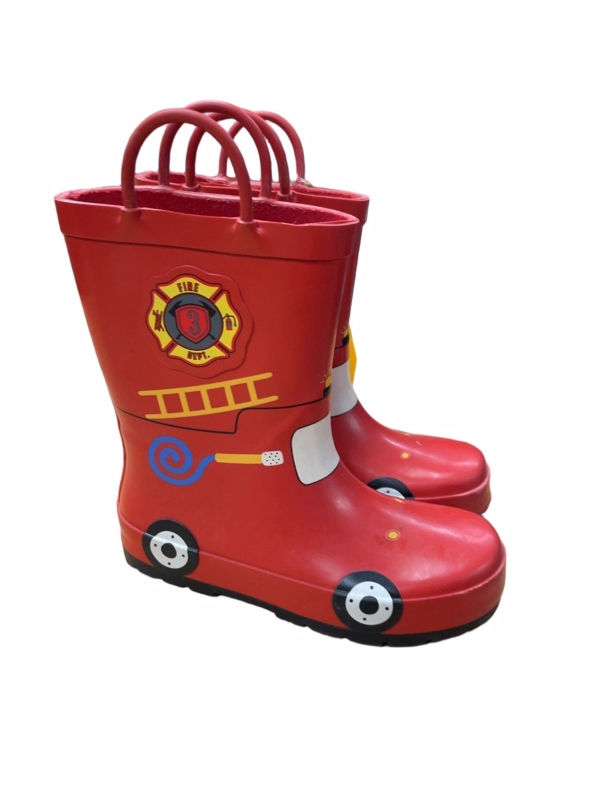 George Firetruck Size 12C Red Rain Boots