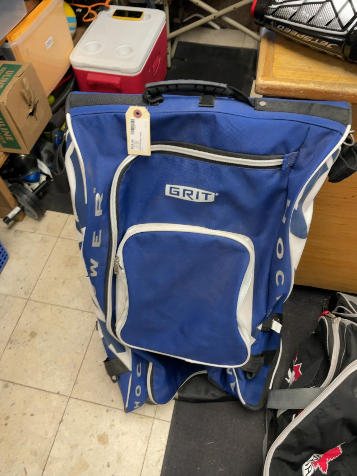 Grit HT1 Tower Hockey Bag Blue