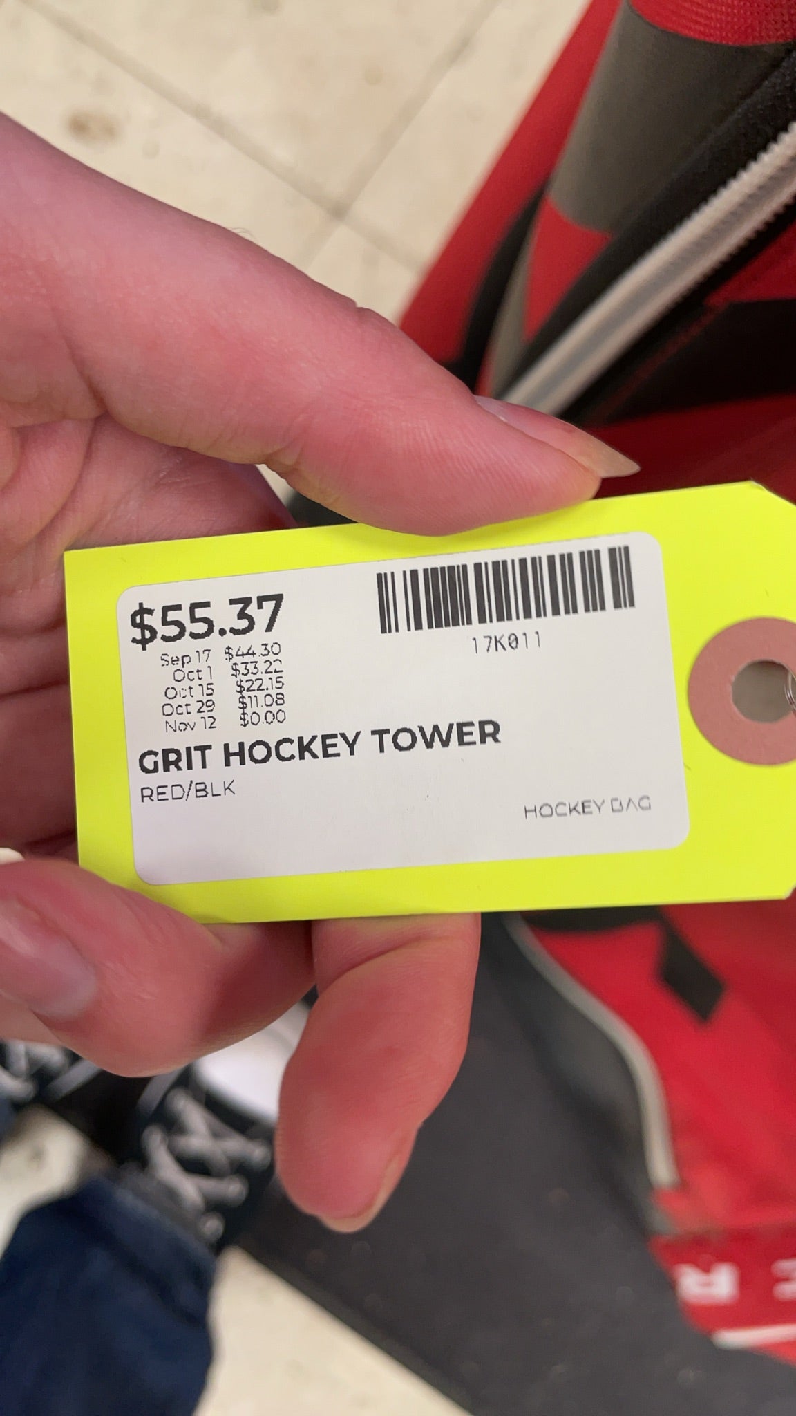 GRIT HTFX Hockey Tower 36" Wheeled Equipment Bag