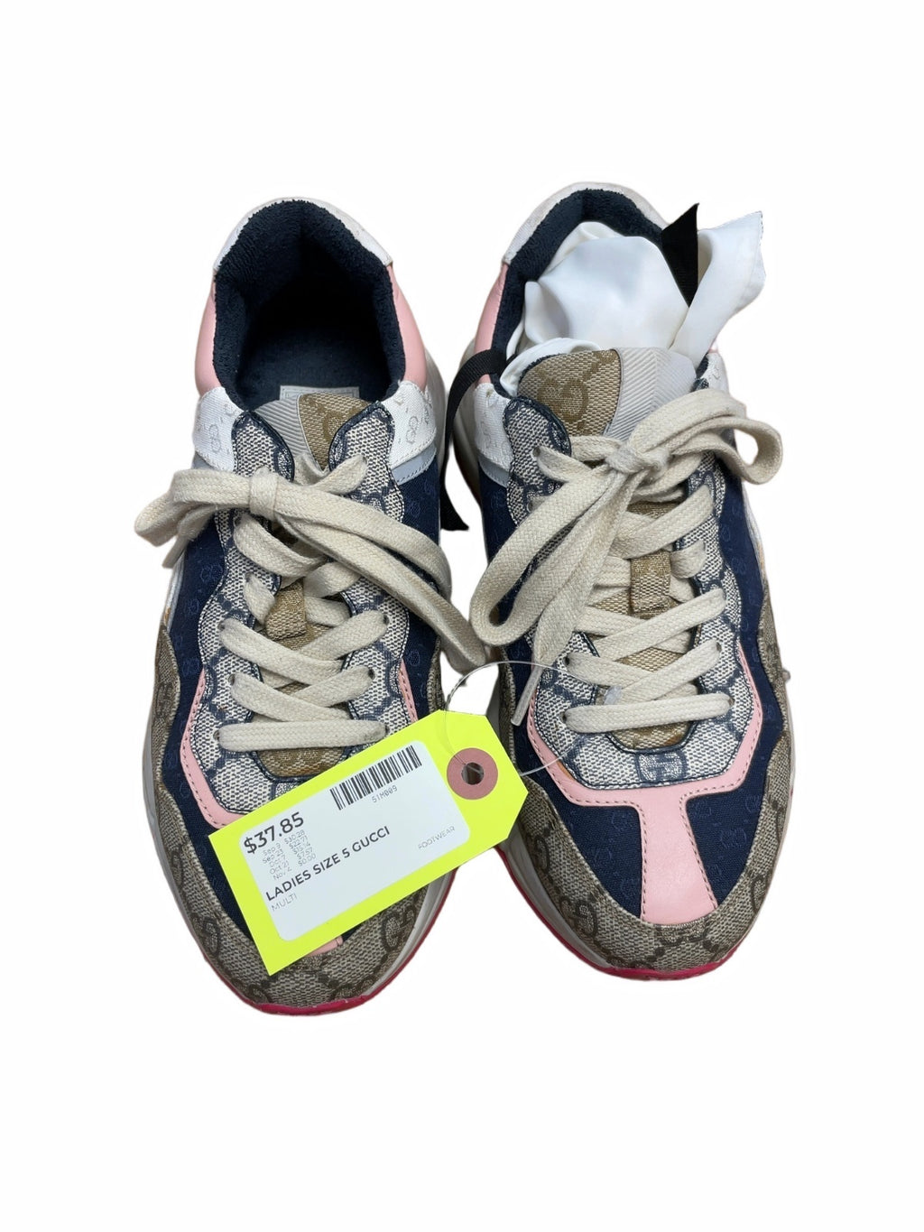 Gucci Ladies Multi-Color GG Monogram Sneakers