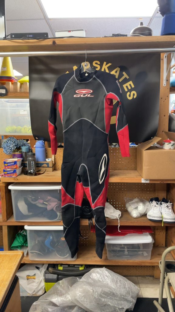 Gul Full Length Wetsuit - Red/Black