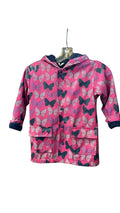 Hatley Pink Butterfly Rain Jacket - Junior Size 6