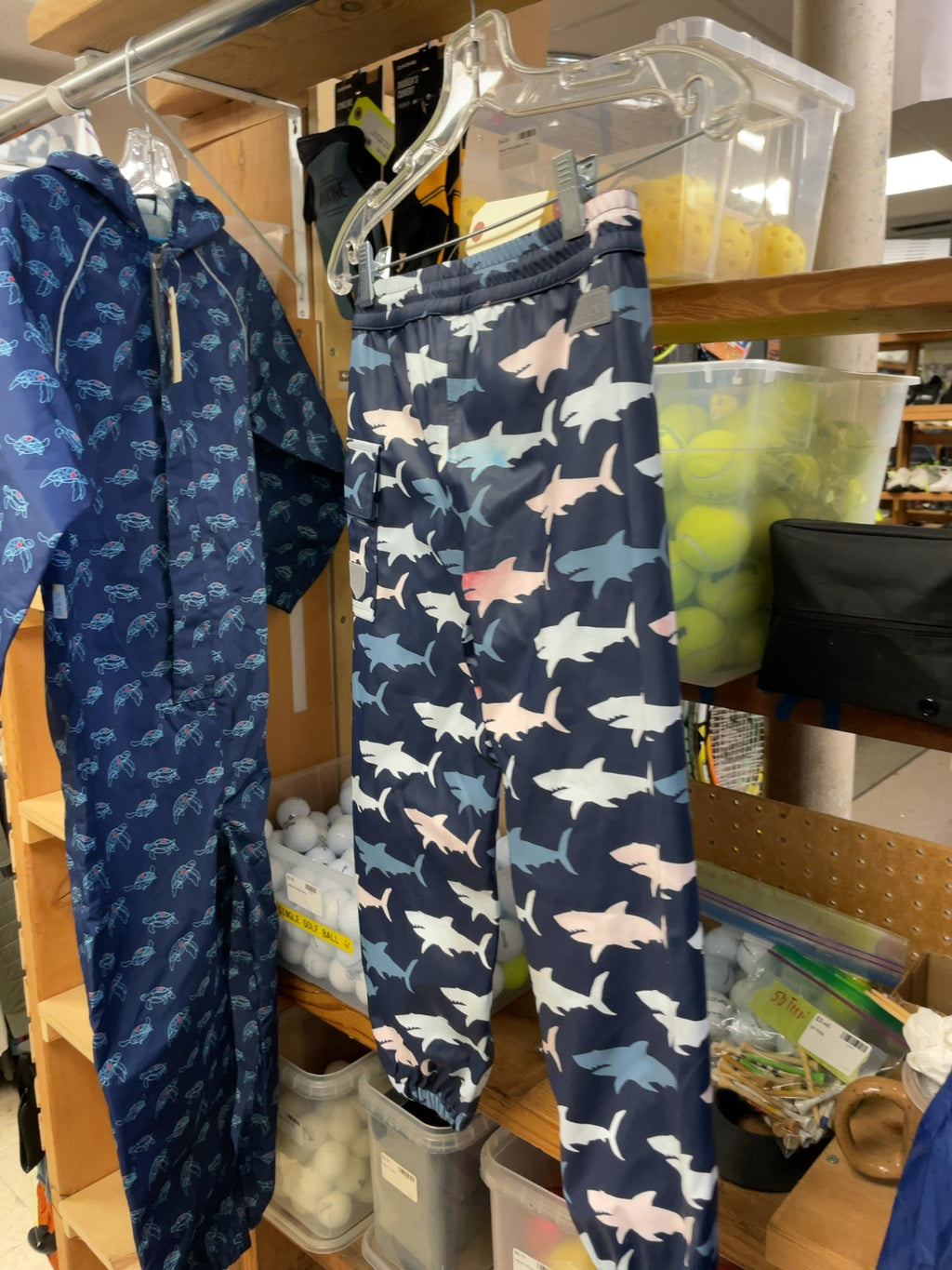 Hatley Sharks Size JR 6 Rain Pants