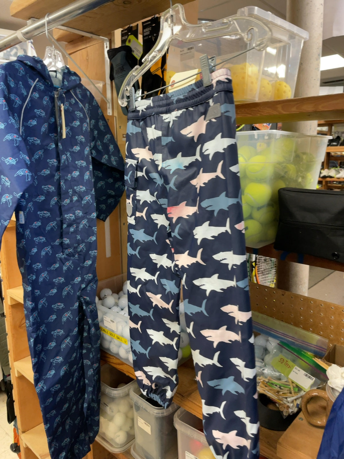 Hatley Sharks Size JR 6 Rain Pants