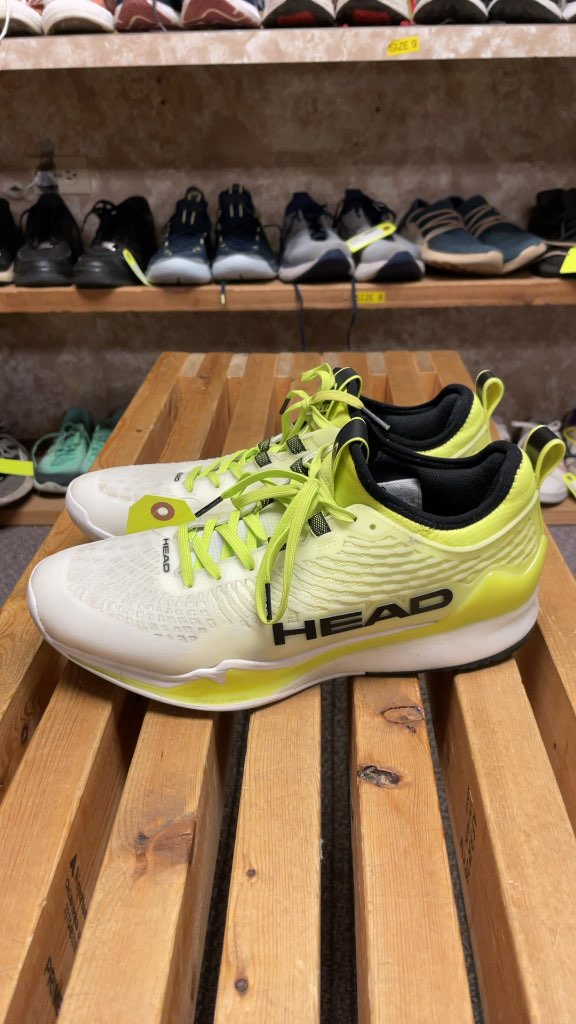 HEAD Non-Marking Court Shoes Size 9.5 Neon