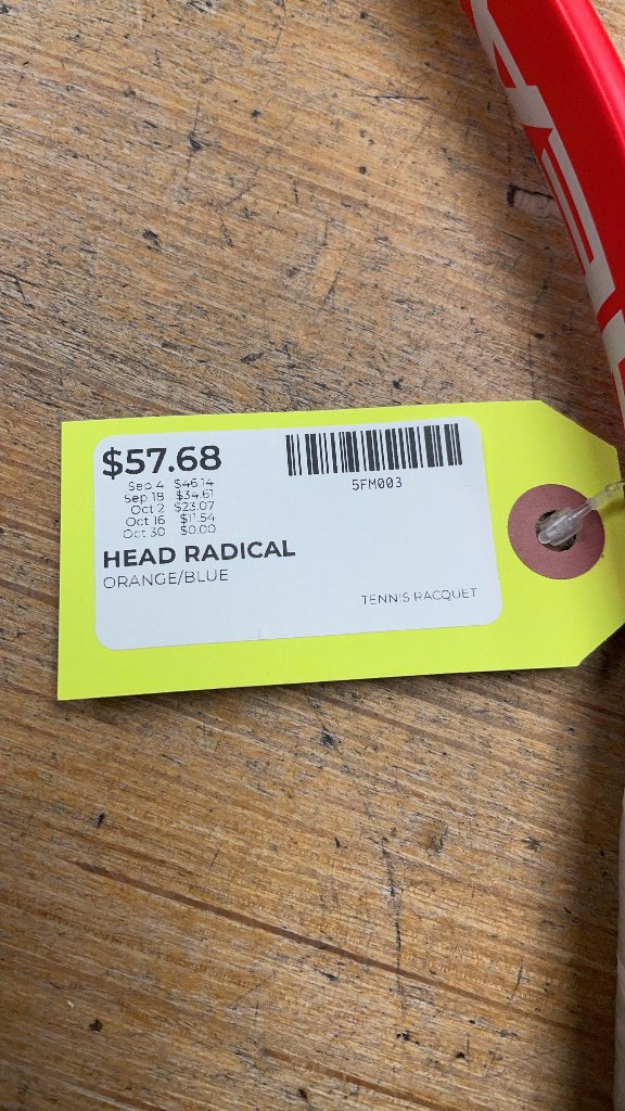 HEAD Radical Elite Tennis Racquet - Orange/Blue