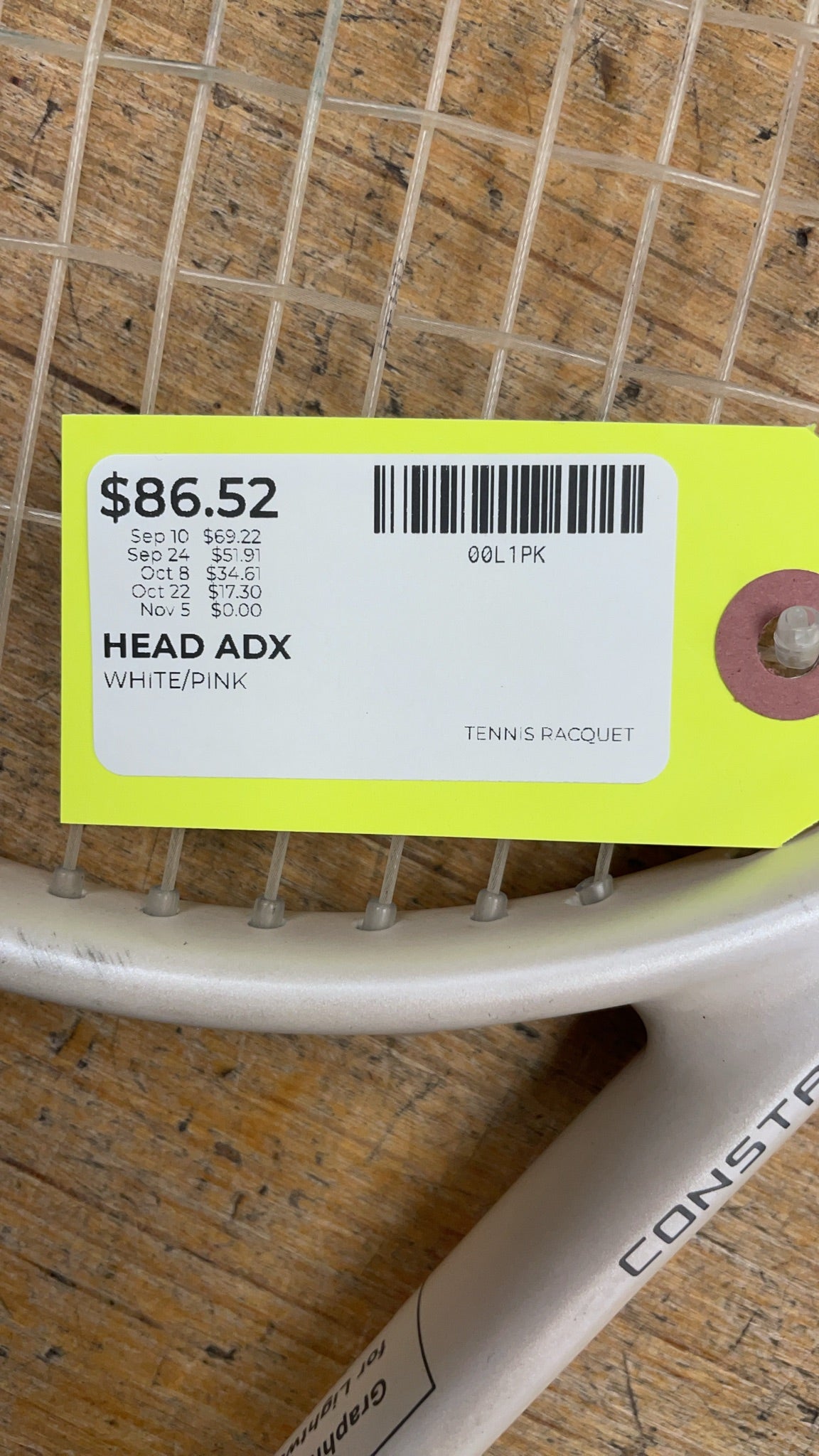 HEAD Titanium Lady ADX Tennis Racquet
