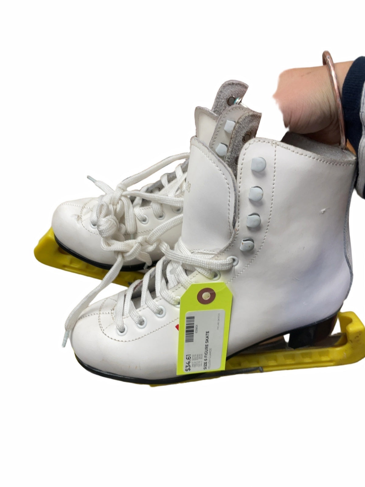Heilong Figure Skates Size 6 with Yellow Guards