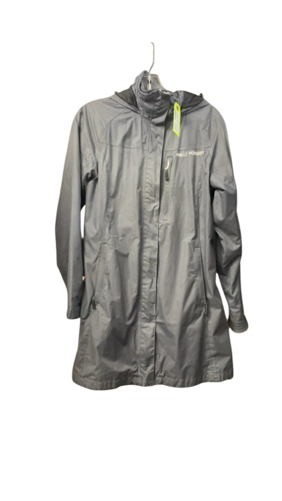 Helly Hansen Grey Rain Jacket - Size Small