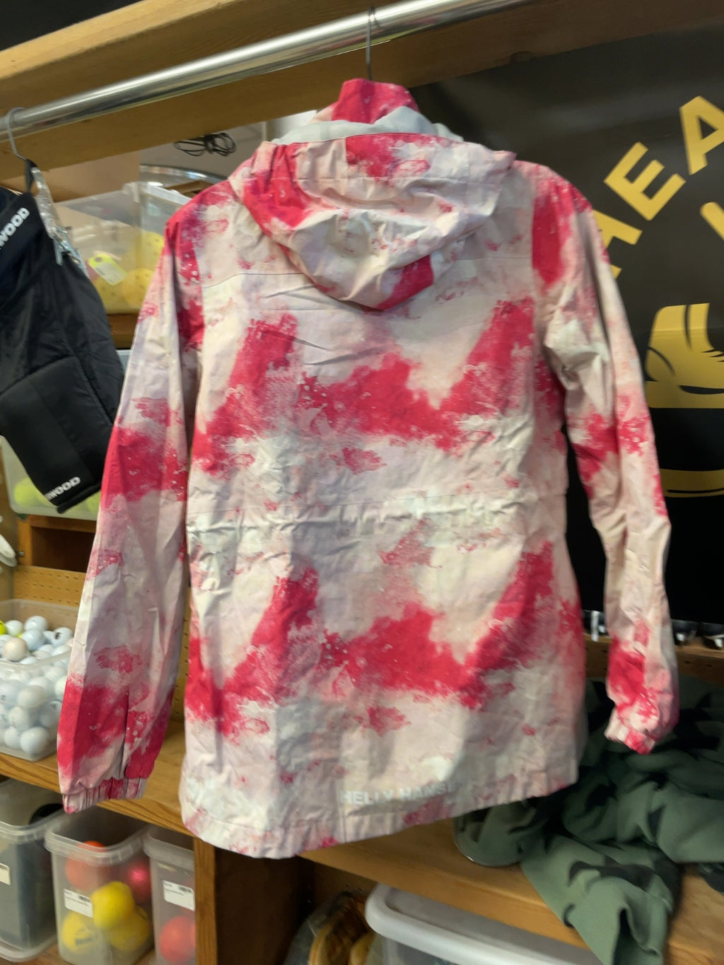 Helly Hansen JR 14 Pink/White Rain Jacket