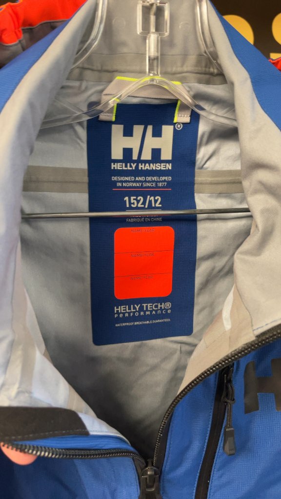Helly Hansen Junior 12 Helly Tech Performance Ski Jacket - Blue