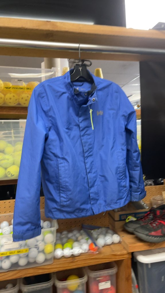 Helly Hansen Junior Rain Jacket - Blue - Size 14