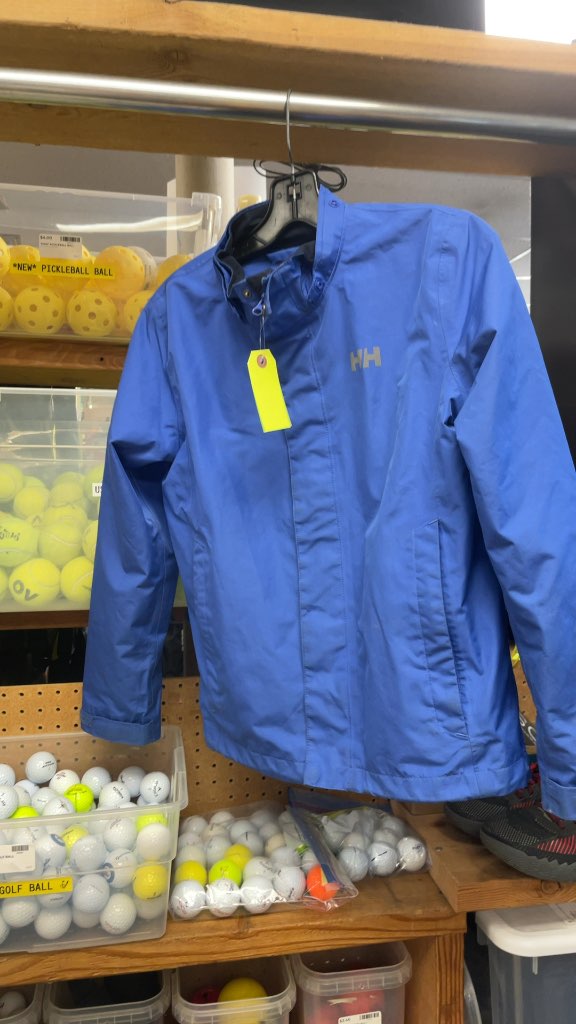 Helly Hansen Junior Rain Jacket - Blue - Size 14