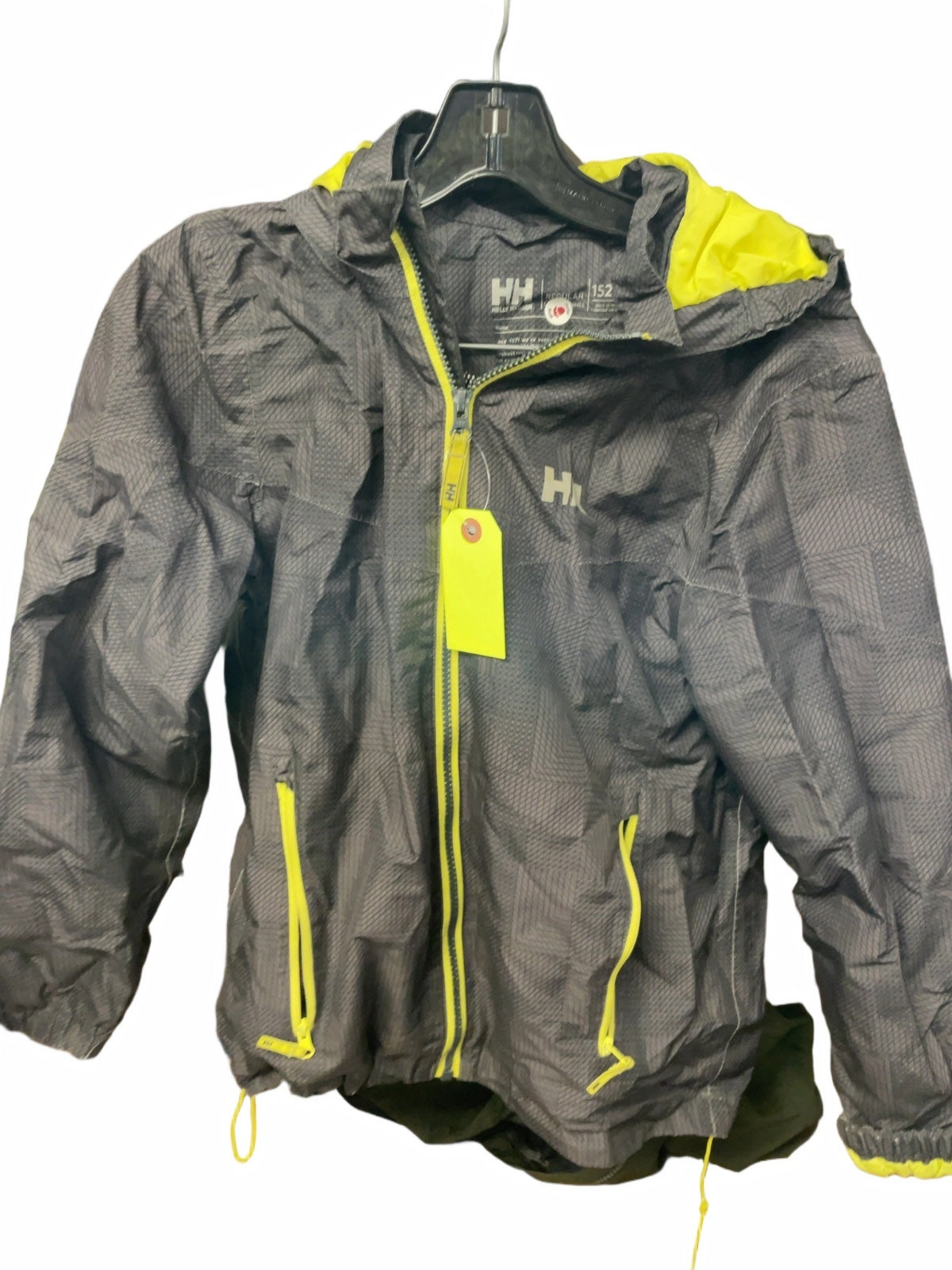 Helly Hansen Junior Rain Jacket Junior 12 Grey/Yellow